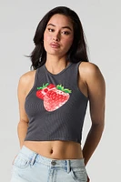 Summer Graphic Ribbed Tank