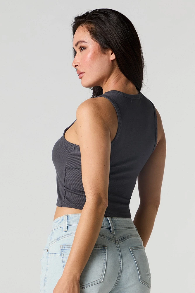 Summer Graphic Ribbed Tank