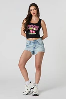 Cherries Graphic Ribbed Tank