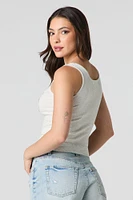Charleston Graphic Ribbed Tank