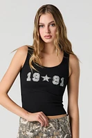 1991 Graphic Ribbed Tank