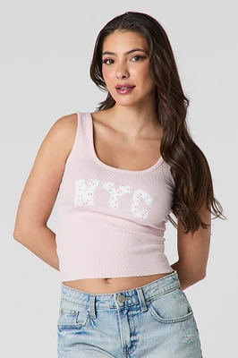 NYC Graphic Ribbed Tank