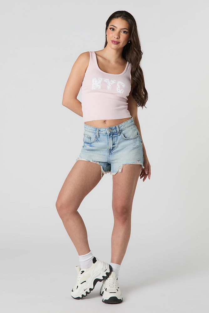 NYC Graphic Ribbed Tank