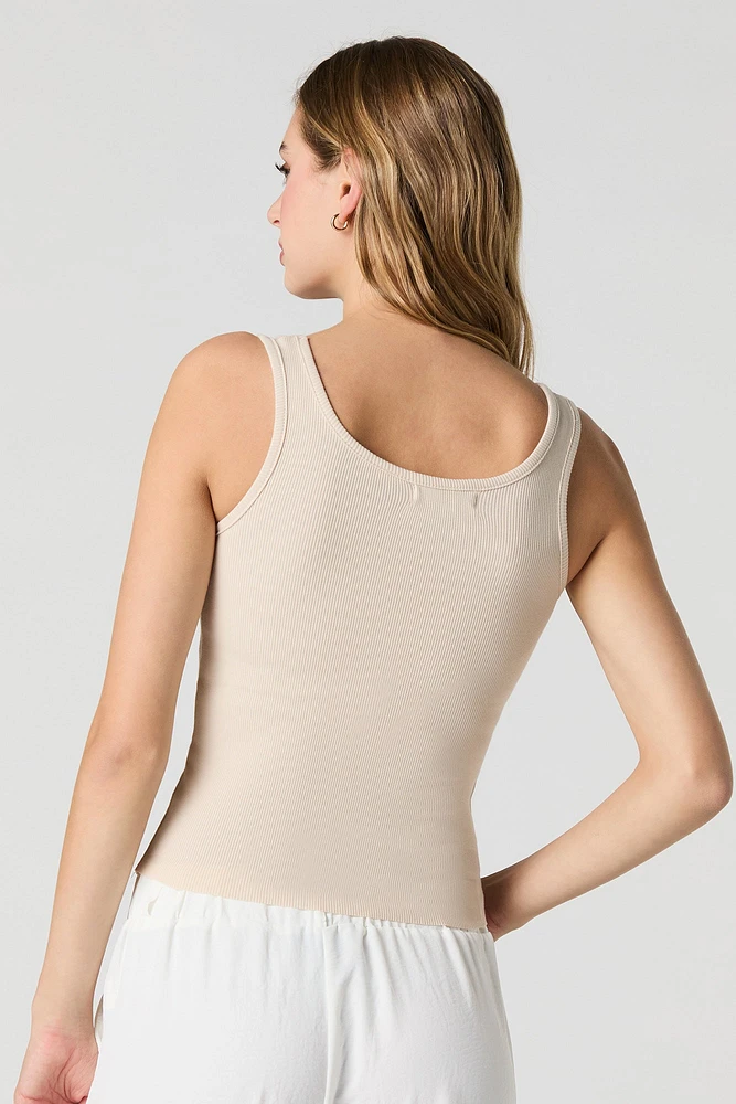 St. Tropez Graphic Ribbed Tank
