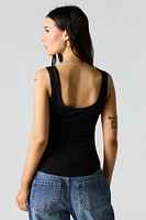 Ribbed Scoop Neck Tank