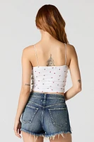 Ribbed Bungee Strap Cami