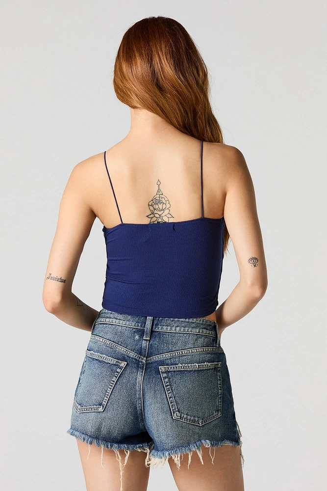 Ribbed Bungee Strap Cami