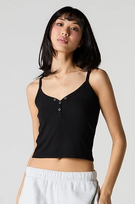 Ribbed Henley Cami