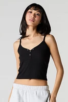 Ribbed Henley Cami