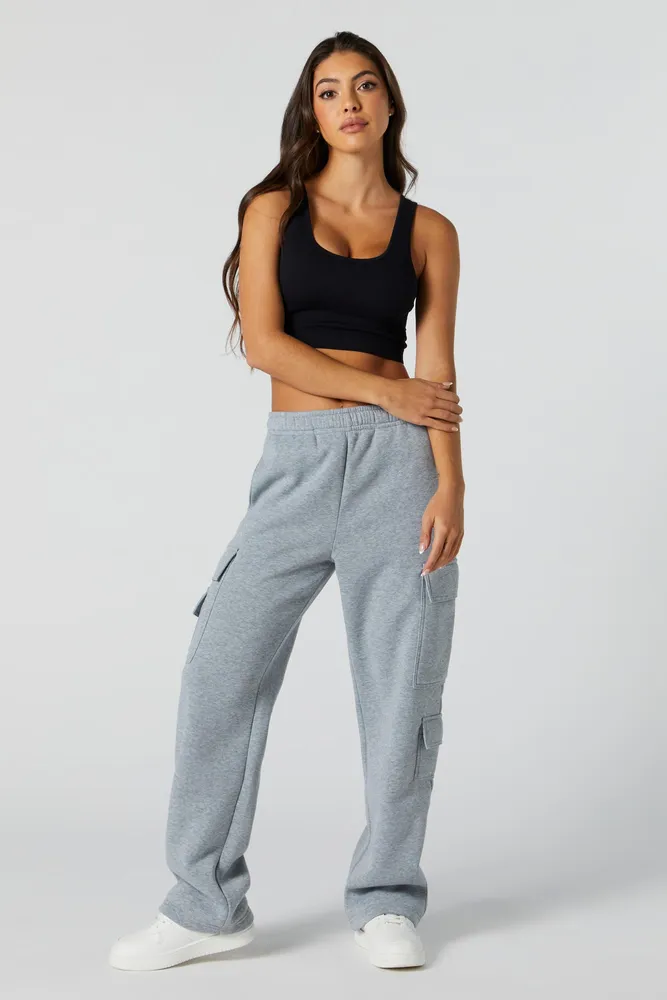 Seamless Scoop Neck Cropped Tank