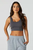 Seamless Scoop Neck Cropped Tank