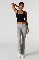 Seamless Ribbed Square Neck Tank with Built-In Cups