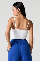 Camisole sans couture avec bonnets intégrés et encolure en V