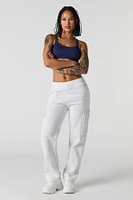 Seamless Ribbed Bralette with Built-In Cups