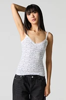 Camisole avec lisÃ©rÃ© de dentelle et encolure en V