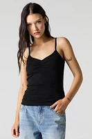 Ribbed Cinched Cami