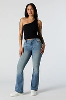 Austin Vintage Medium Wash Low Rise Flare Jean