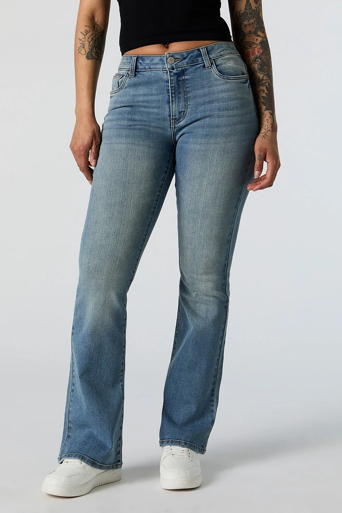Austin Vintage Medium Wash Low Rise Flare Jean