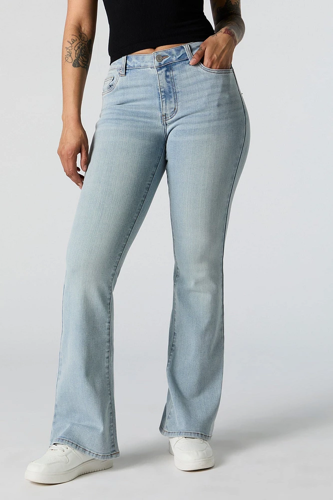 Austin Light Wash Low Rise Flare Jean