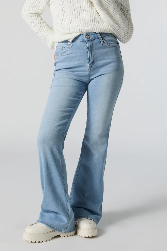 Austin High-Rise Light Wash Flare Jean