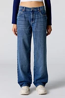 Dark Wash Straight Leg Jean