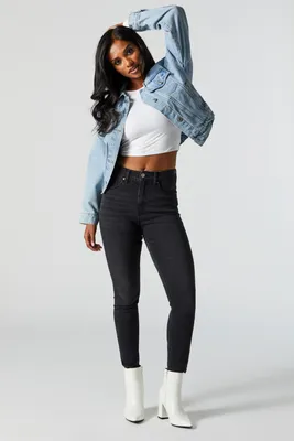 Skinny-Leg High-Rise Ankle Jean