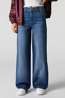 Dark Wash Wide Leg Stretch Jean