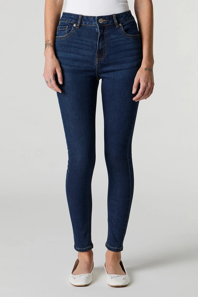 Dark Wash High Rise Stretchy Skinny Jean