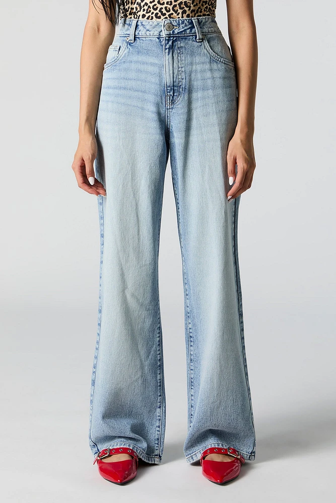 High Rise Wide Leg Jean