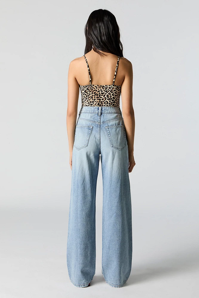 High Rise Wide Leg Jean