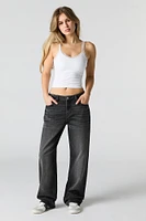 Wash Slouchy Straight Leg Jean