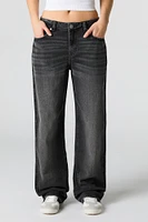 Wash Slouchy Straight Leg Jean
