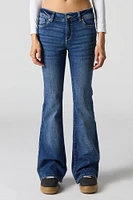 Dark Wash Low Rise Flare Jean