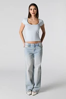Contour Scoop Square Neck T-Shirt