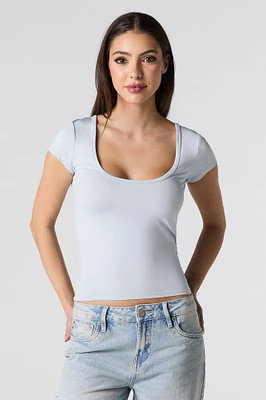 Contour Scoop Square Neck T-Shirt
