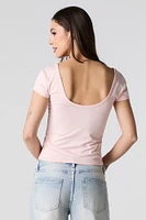 Contour Scoop Square Neck T-Shirt