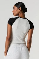 Ribbed Raglan T-Shirt