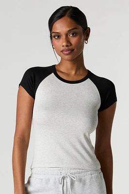 Ribbed Raglan T-Shirt