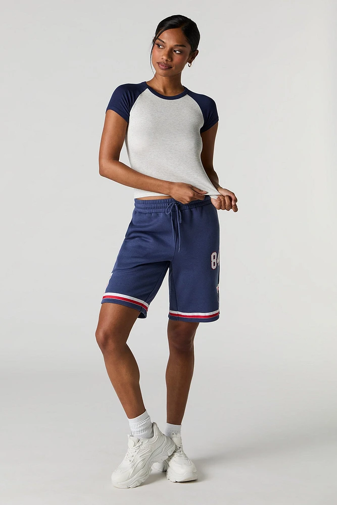 T-shirt raglan côtelé