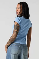 Ribbed Crewneck T-Shirt
