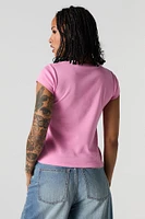 Ribbed Crewneck T-Shirt