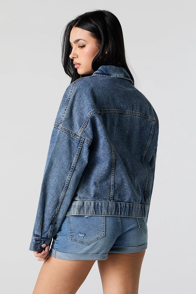 Blouson cintré en denim