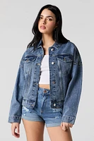 Blouson cintré en denim