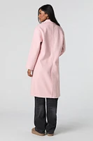 Single Button Collared Midi Coat