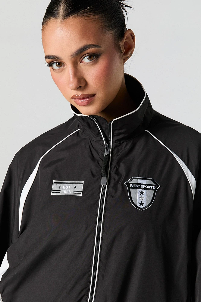 Blouson d'entraîneur avec empiècement Sports