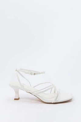 Chaussures à talons bobine, bouts ouverts et brides