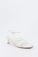 Chaussures à talons bobine, bouts ouverts et brides