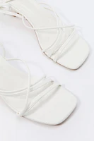 Chaussures à talons bobine, bouts ouverts et brides