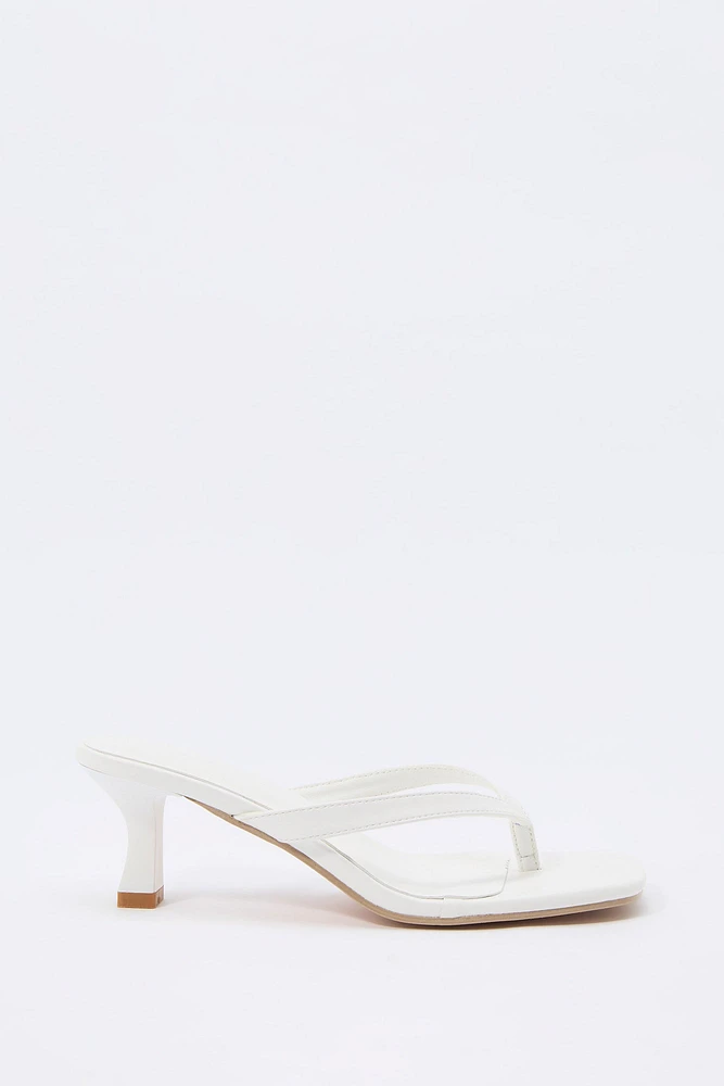 Thong Strap Kitten Heel