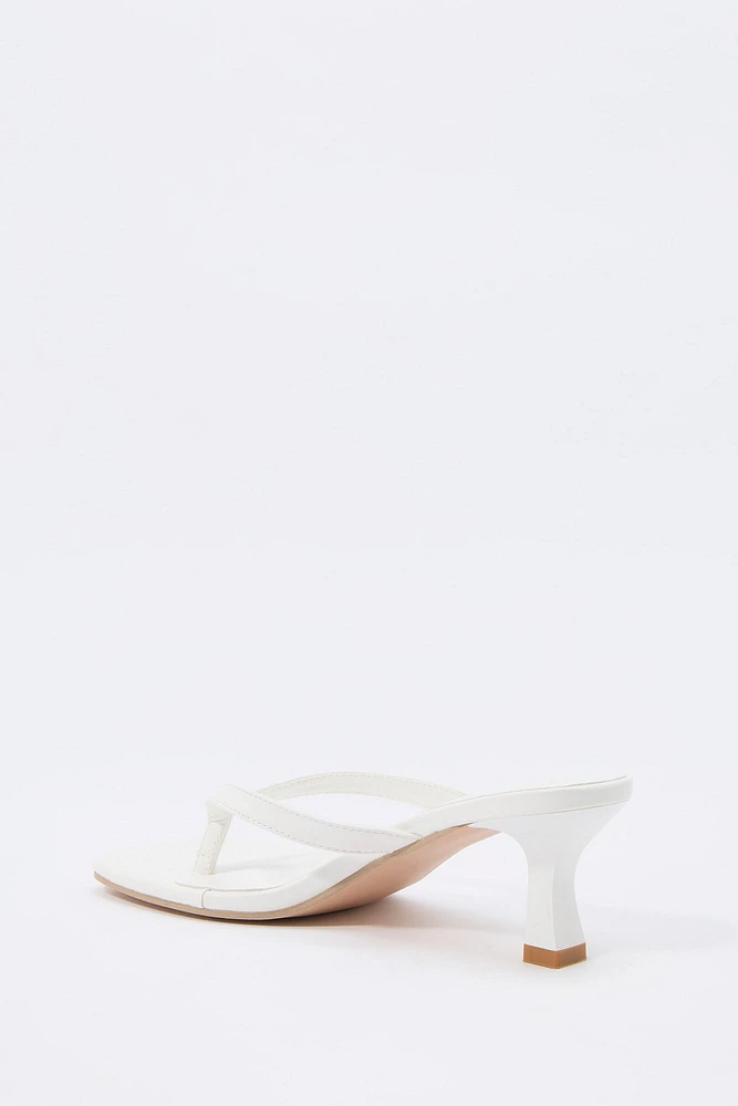 Thong Strap Kitten Heel